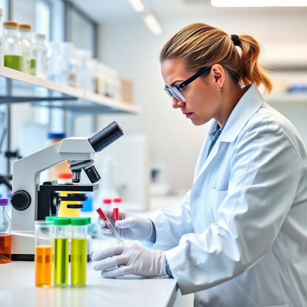 Pesquisa e desenvolvimento em laboratório